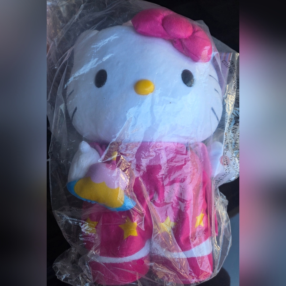 Hello Kitty Plush Toy with Pink Dress